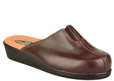 Παντόφλες γυναικείες | Δερμάτινες | Υφαντίδης | 110437 | Μπορντό - Υφαντίδης - 